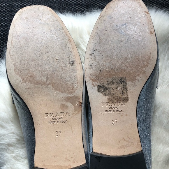 Prada Silver Loafers 37 - Picture 7 of 8